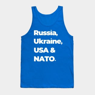 Russia Ukraine USA & NATO Tank Top